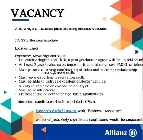 allianz job vacancies.